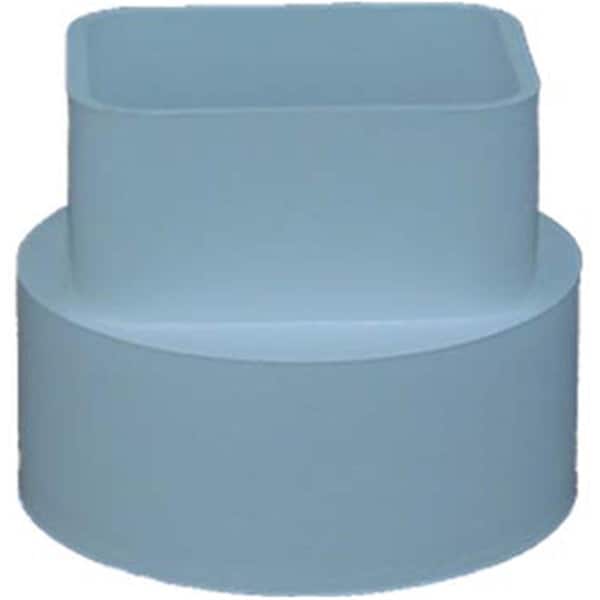 Genova 2in. X 3in. X 3in. Styrene Downspout Adapter S45233 - main